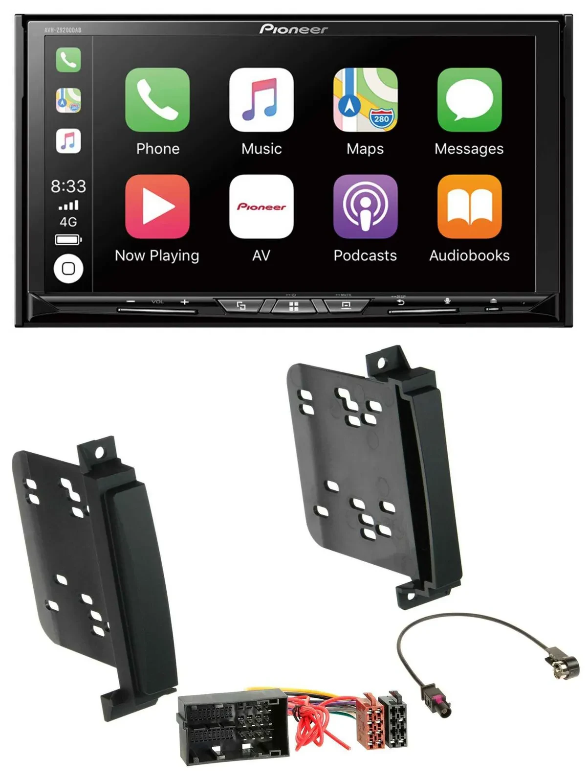 Pioneer 2DIN MP3 USB DAB DVD Bluetooth Autoradio für Jeep Grand Cherokee Dodge D