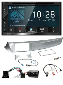 Kenwood DAB TMC USB 2DIN Lenkrad Bluetooth Navigation für Alfa Giulietta 2010-20