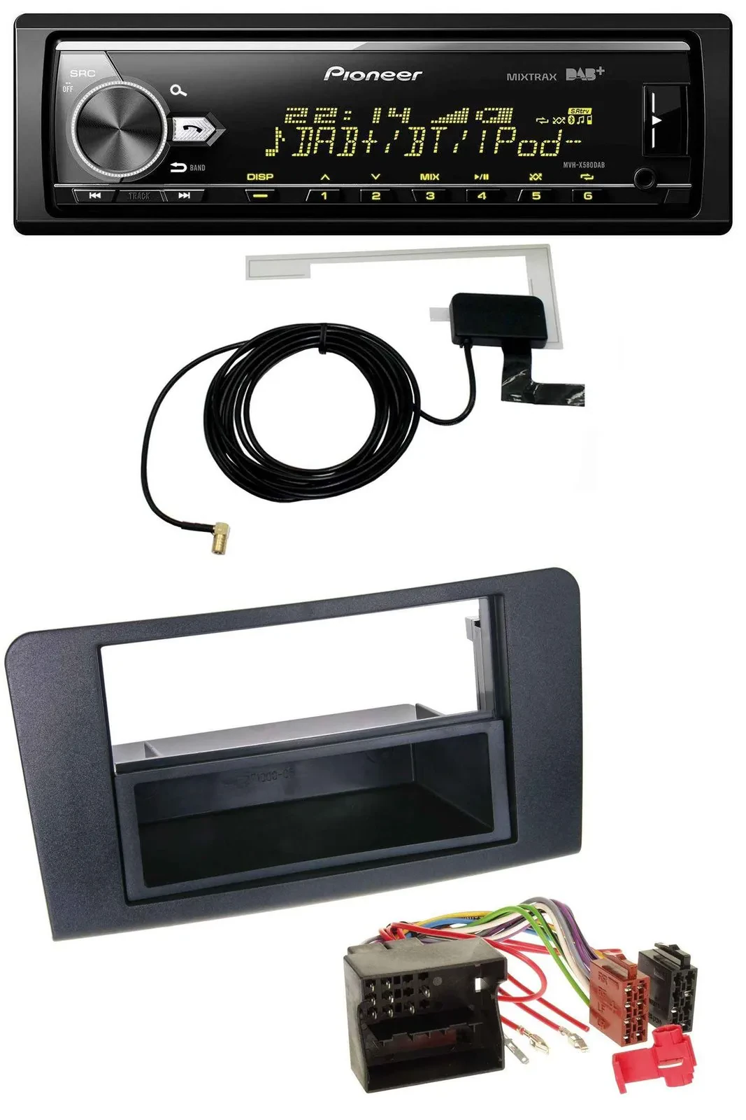 Автомагнитола Pioneer Bluetooth, DAB, USB, MP3 для Mercedes ML (с 2006)