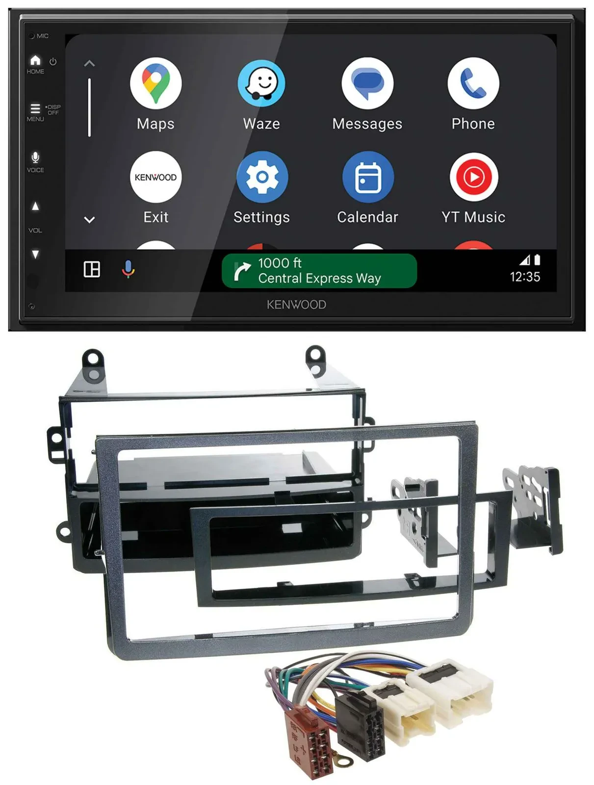 Автомагнитола для Nissan 350Z Kenwood 2 DIN, DAB, Bluetooth, USB, MP3