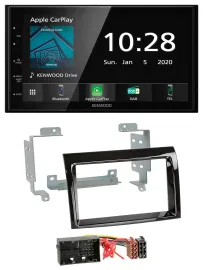 Kenwood Bluetooth MP3 DAB USB 2DIN Autoradio für Fiat Ducato Peugeot Boxer Citro
