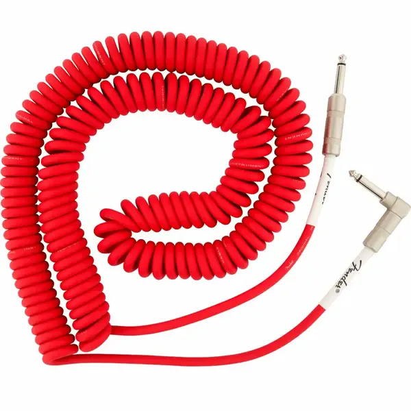 Инструментальный кабель Fender Original Series Instrument Curly Cable 30 Feet Fiesta Red