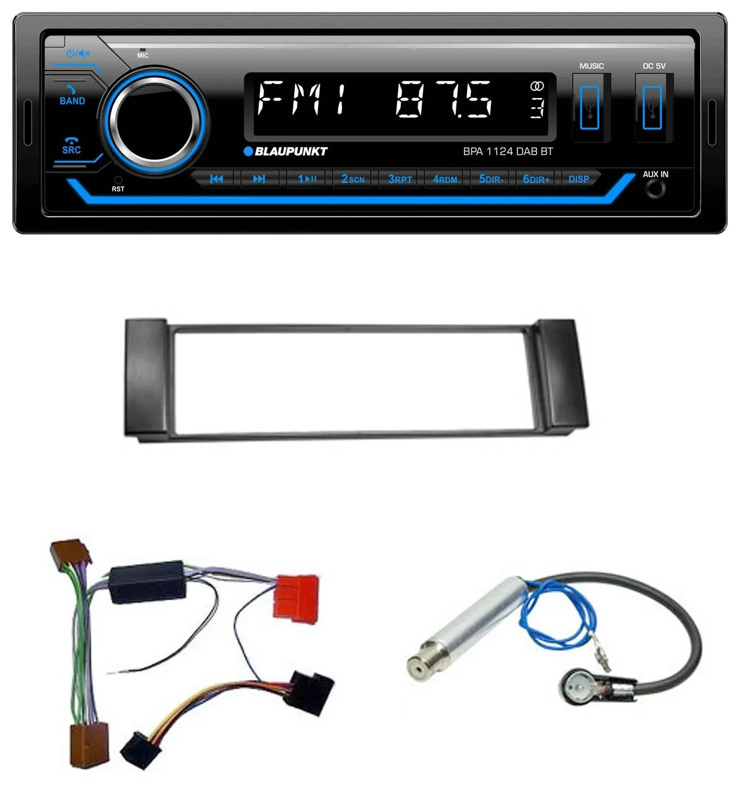 Blaupunkt Bluetooth USB DAB MP3 Autoradio für Audi A3 8L 00-03 A6 C5 00-04 Aktiv
