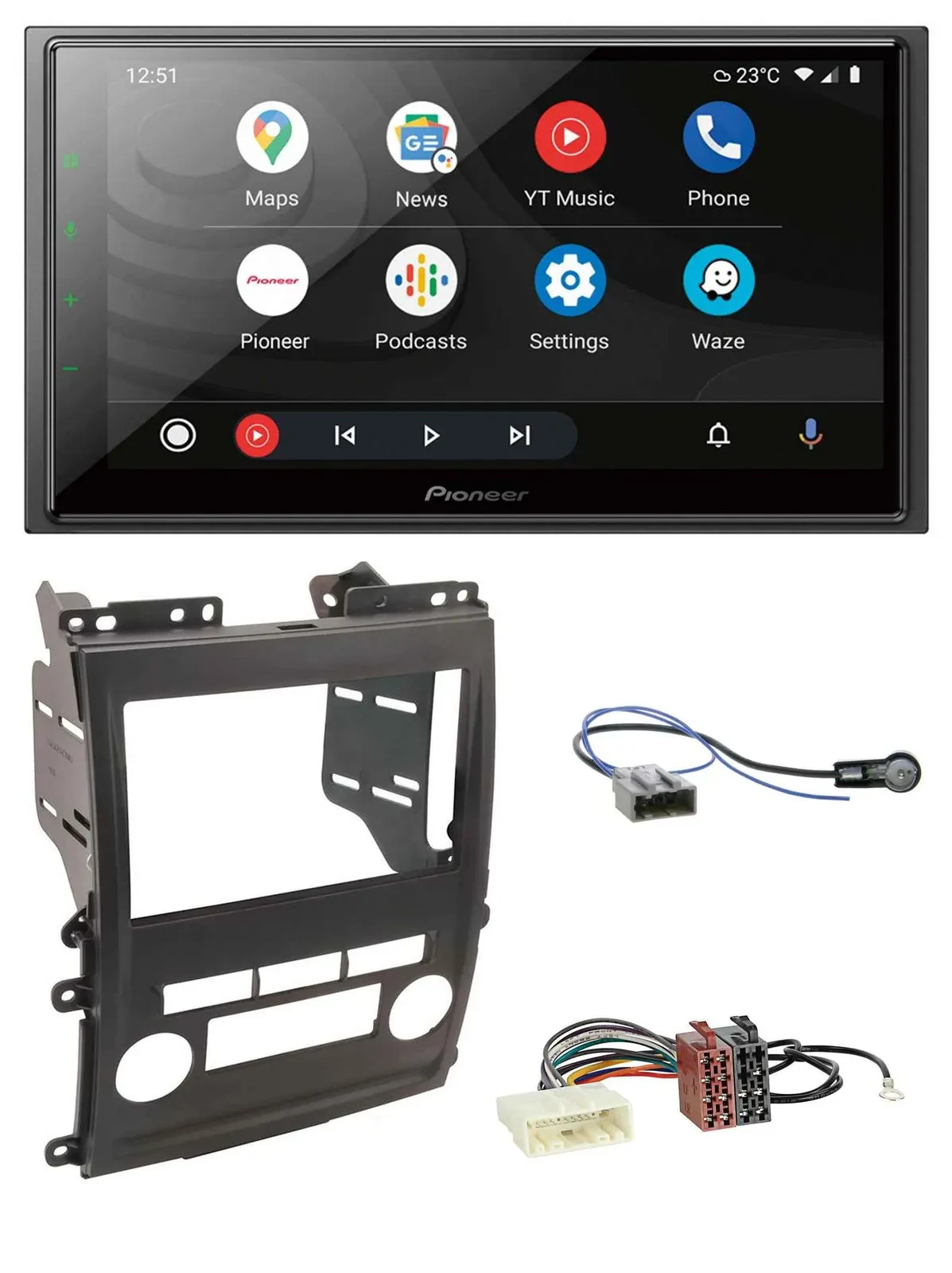 Автомагнитола Pioneer 2 DIN, DAB, USB, MP3, Bluetooth для Nissan Xterra 2009–2011