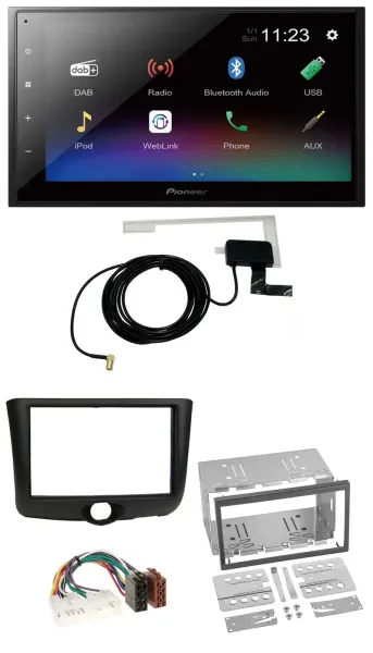Pioneer DAB MP3 Bluetooth 2DIN USB Autoradio für Toyota Yaris (1999-2003)