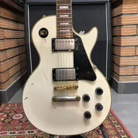 Электрогитара Epiphone Les Paul Custom HH White Korea 2003