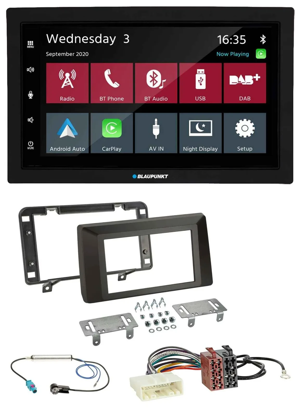 Blaupunkt 2DIN MP3 USB Bluetooth DAB Autoradio für Dacia Duster (ab 2021)