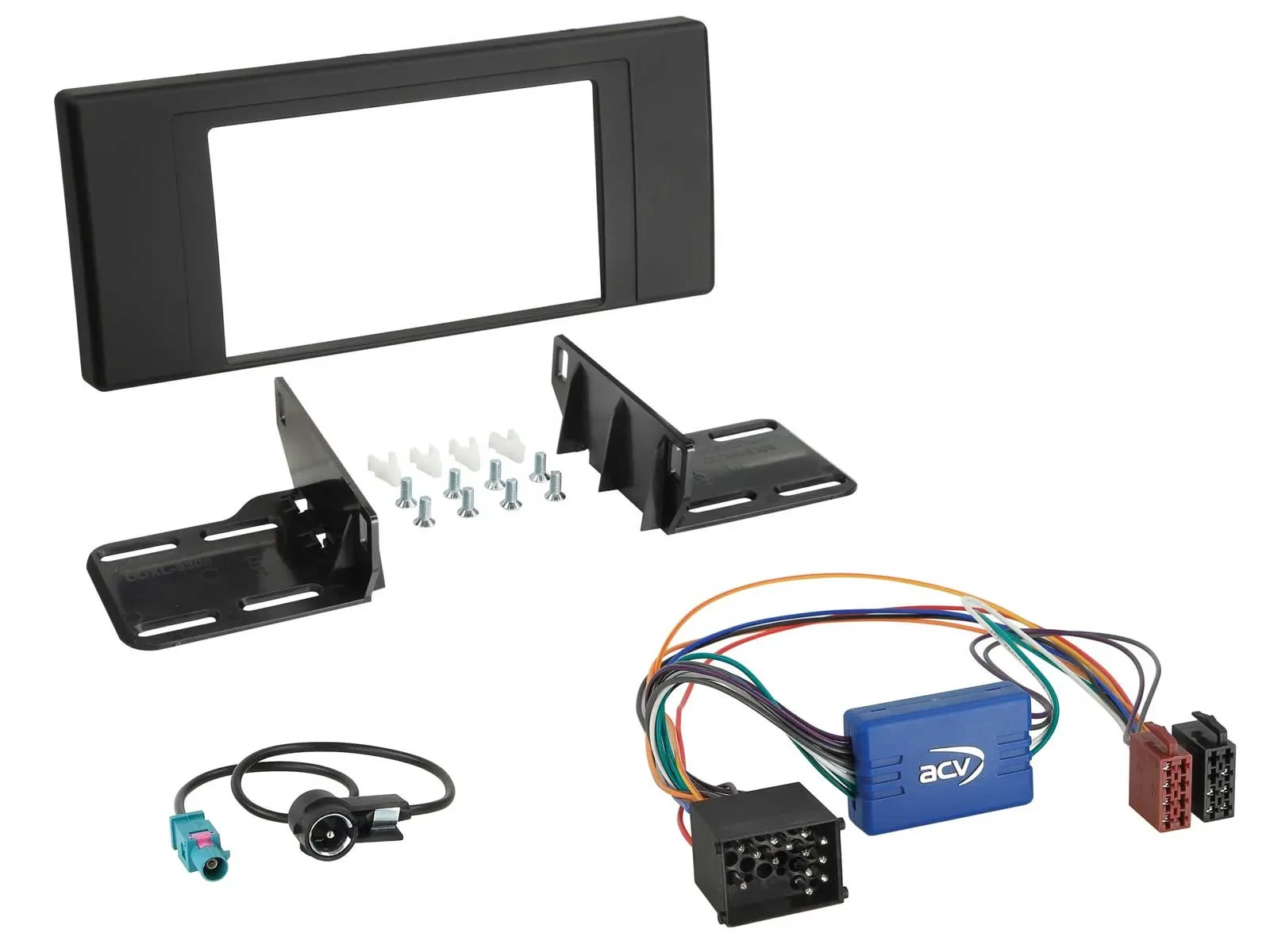 Einbauset Doppel DIN Autoradio für BMW X5 E53 2000 2003 Aktivsystemadapter