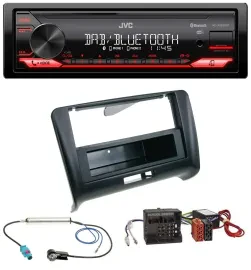 JVC Bluetooth USB DAB MP3 Autoradio für Audi TT 06-14 Aktivsystem Quadlock