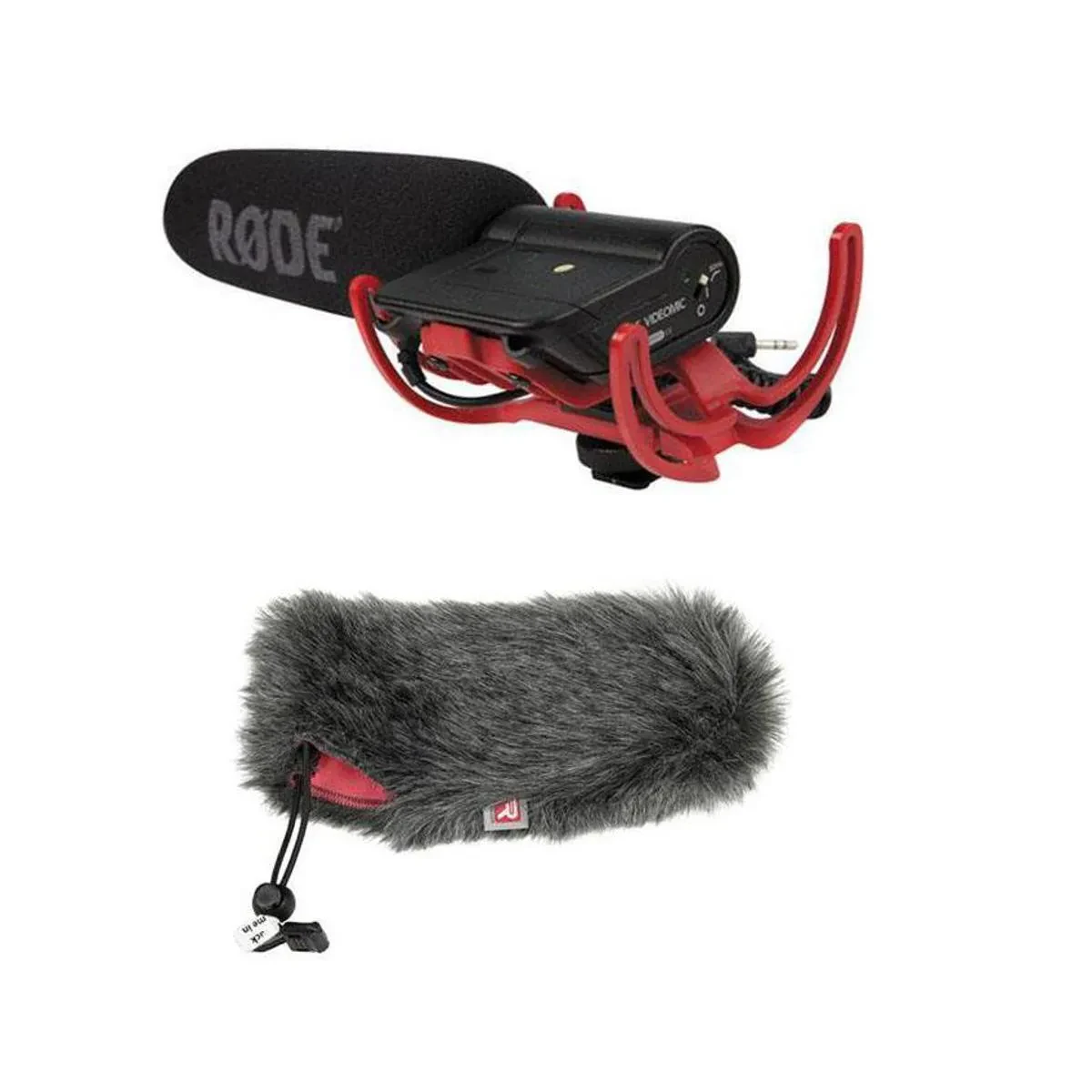 Rode VideoMic with Rycote Lyre Suspension System and Rycote Windjammer