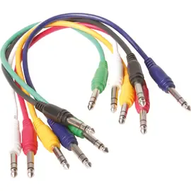 Коммутационный кабель Music Store Patch Сable Stereo 1.5 м (6 штук)