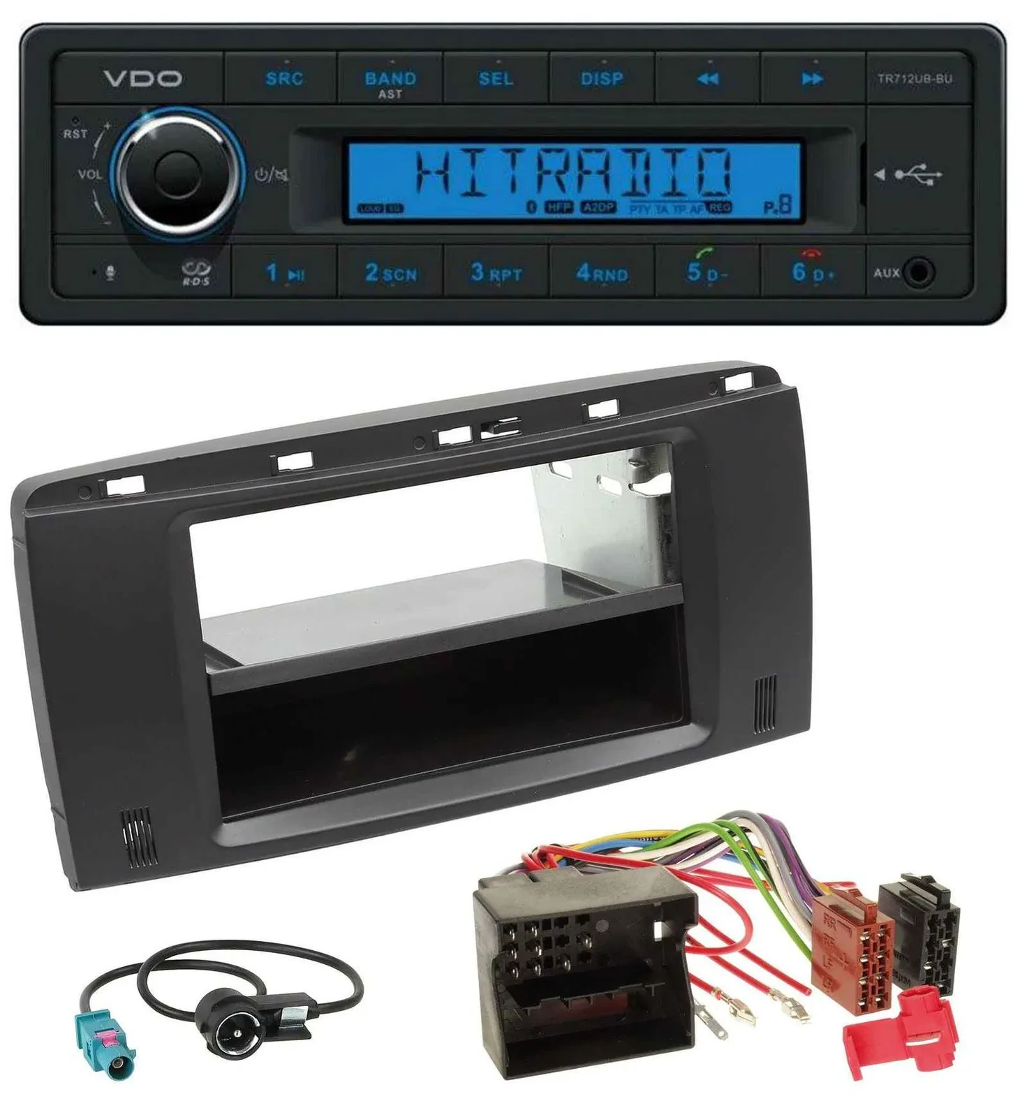VDO Bluetooth AUX USB MP3 Autoradio für Mercedes R-Klasse (W251, 05-12)