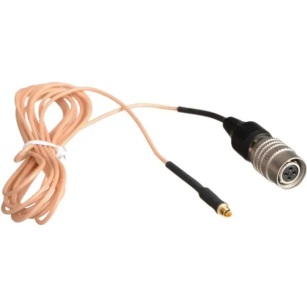 Hosa Mogan Cable f/Audio-Technica Wireless Bodypack Transmitters, Beige