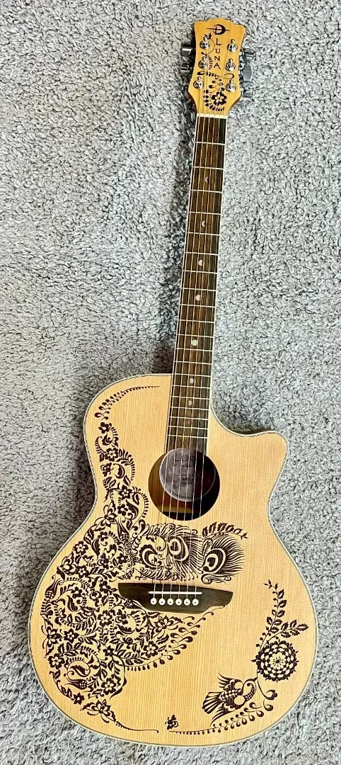 Luna Henna Oasis Acoustic-electric Guitar - Open Pore Natural