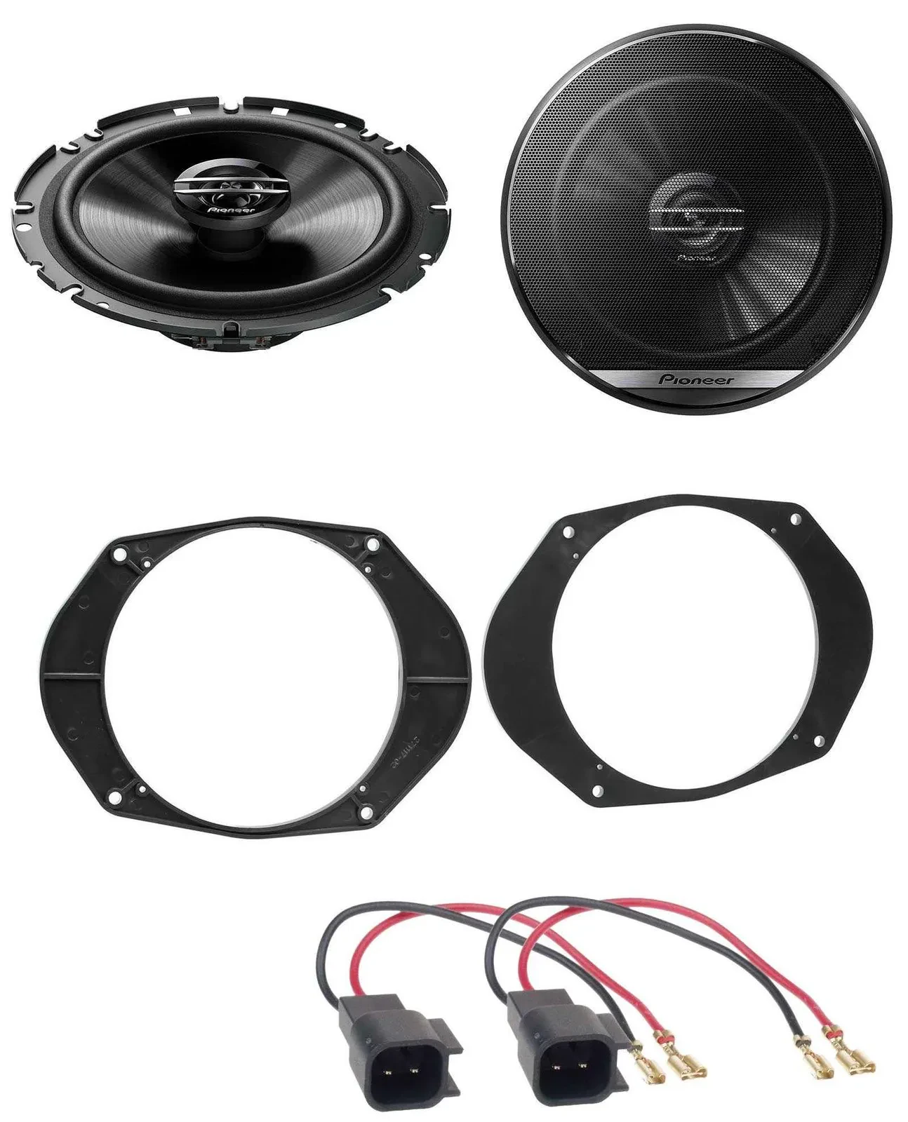 Pioneer 300Watt 2-Wege 16,5cm Lautsprecher für Ford Focus Ka Fronttür Heck Auto