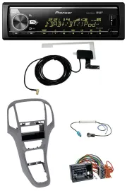 Pioneer Bluetooth DAB USB MP3 Autoradio für Opel Astra J ab 2009 Titan grau
