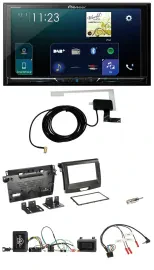 Автомагнитола Pioneer 2-DIN DAB, USB, Bluetooth, совместимая с кнопками на руле, для Ford Ranger (2AB, с 04/2015)