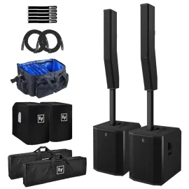 Electro-Voice EVOLVE 90 Portable Column Array Loudspeaker System Black Pair Pack