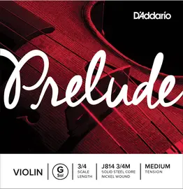 Струна для скрипки D'Addario J814 3/4M, G