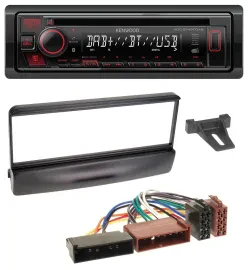 Kenwood MP3 CD USB Bluetooth DAB Autoradio für Ford Cougar Escort Fiesta Focus 9