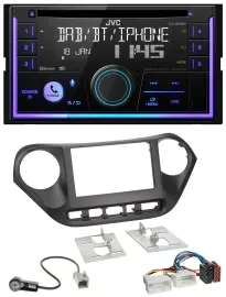 JVC MP3 USB 2DIN DAB Bluetooth CD Autoradio für Hyundai i10 (ab 2013)