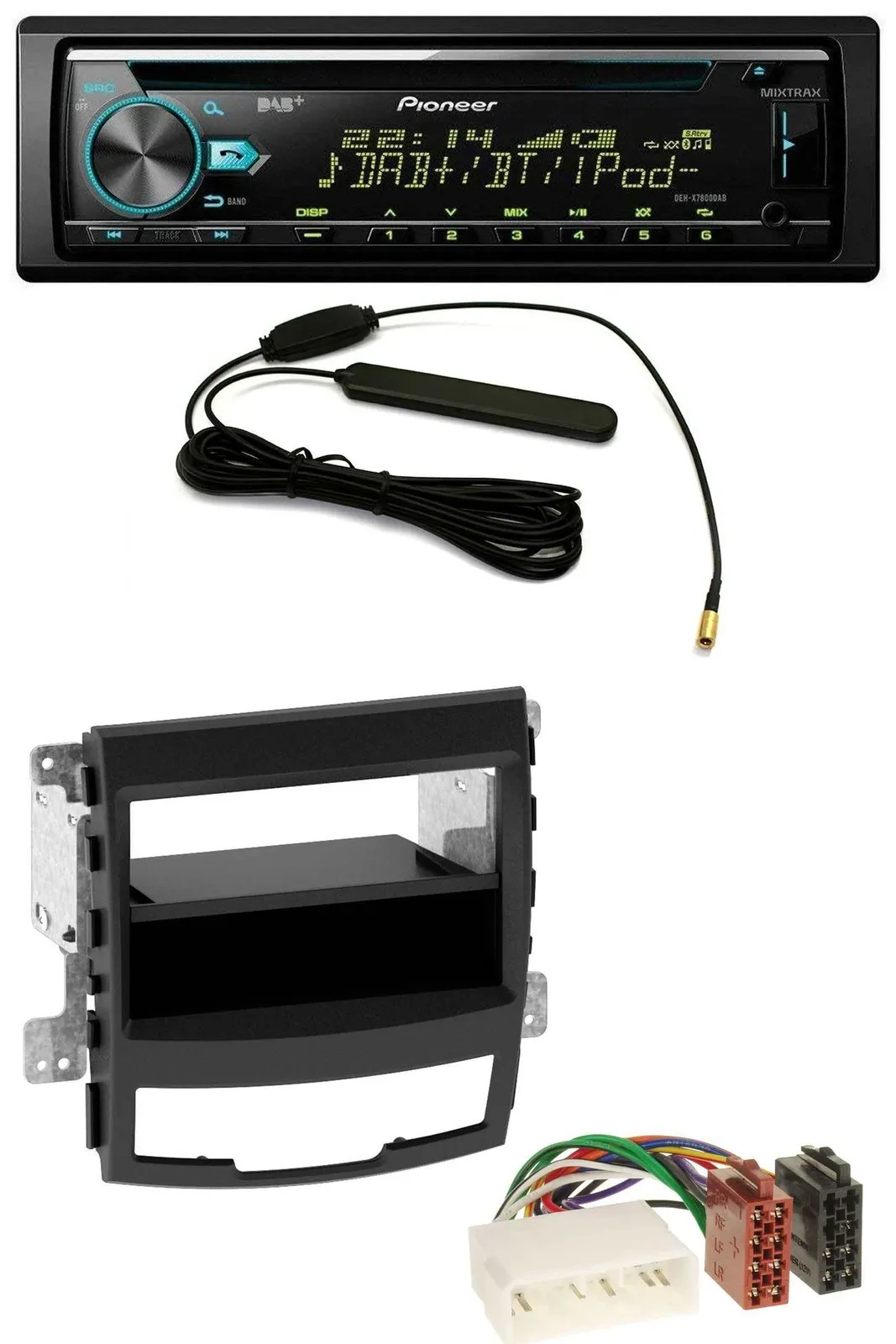 Автомагнитола для SsangYong Korando (2010–2013) Pioneer CD/MP3/AUX/DAB/USB