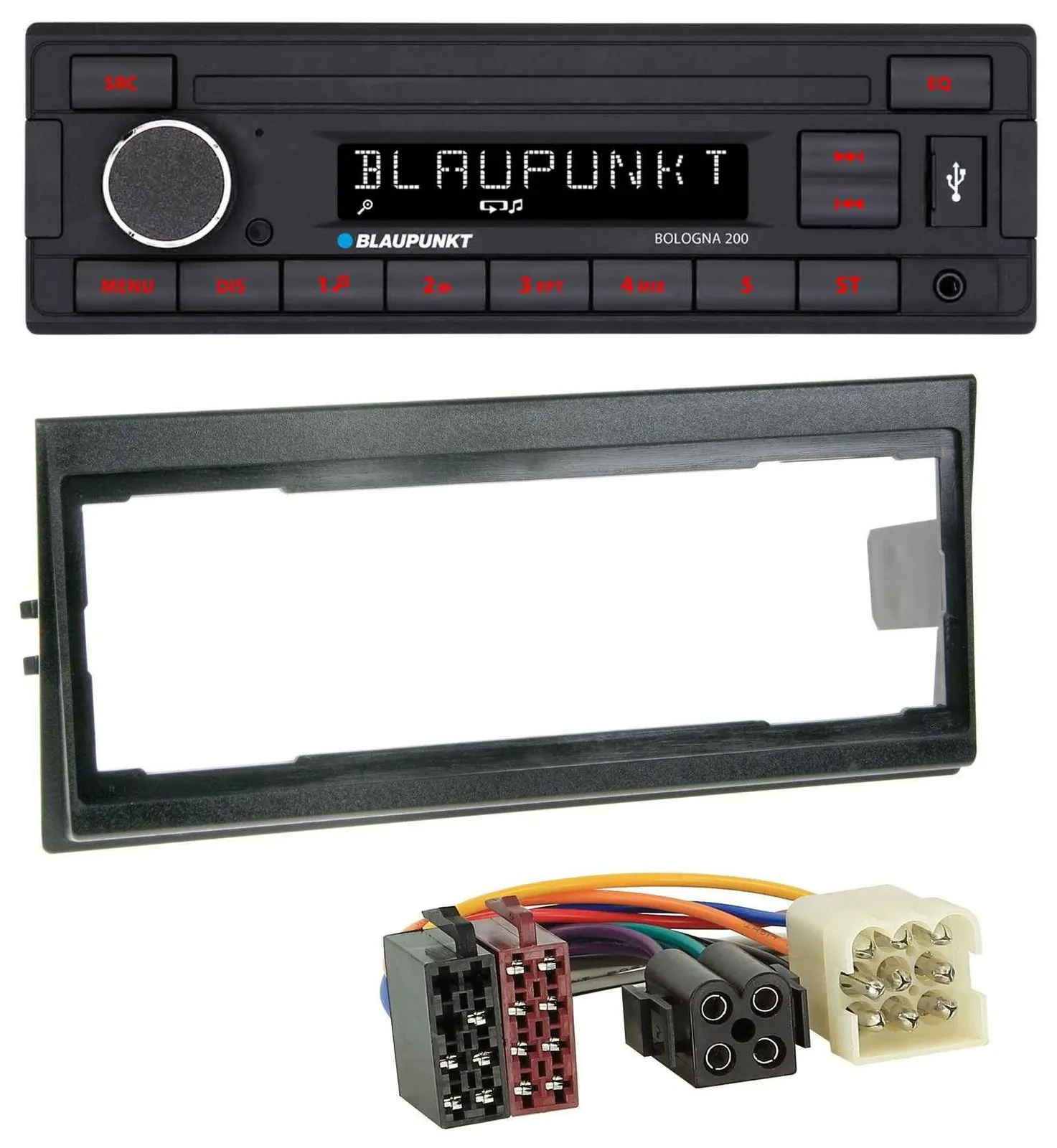 Blaupunkt MP3 AUX USB 1DIN Autoradio für Volvo 740, 760 (1982-1992)