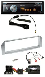 Автомагнитола Pioneer CD USB Bluetooth DAB для Alfa Romeo 147/GT, серебристо-серая, совместимая с кнопками на руле