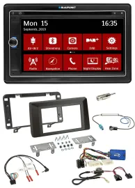 Blaupunkt Bluetooth DAB 2DIN USB DVD Lenkrad Autoradio für Dacia Duster ab 2021