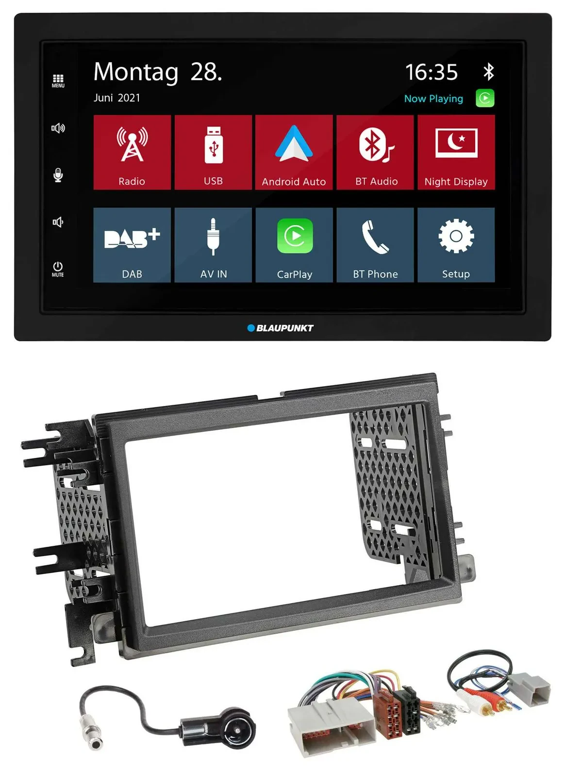 Blaupunkt MP3 Bluetooth DAB 2DIN USB Autoradio für Ford Mustang F 150 04-09