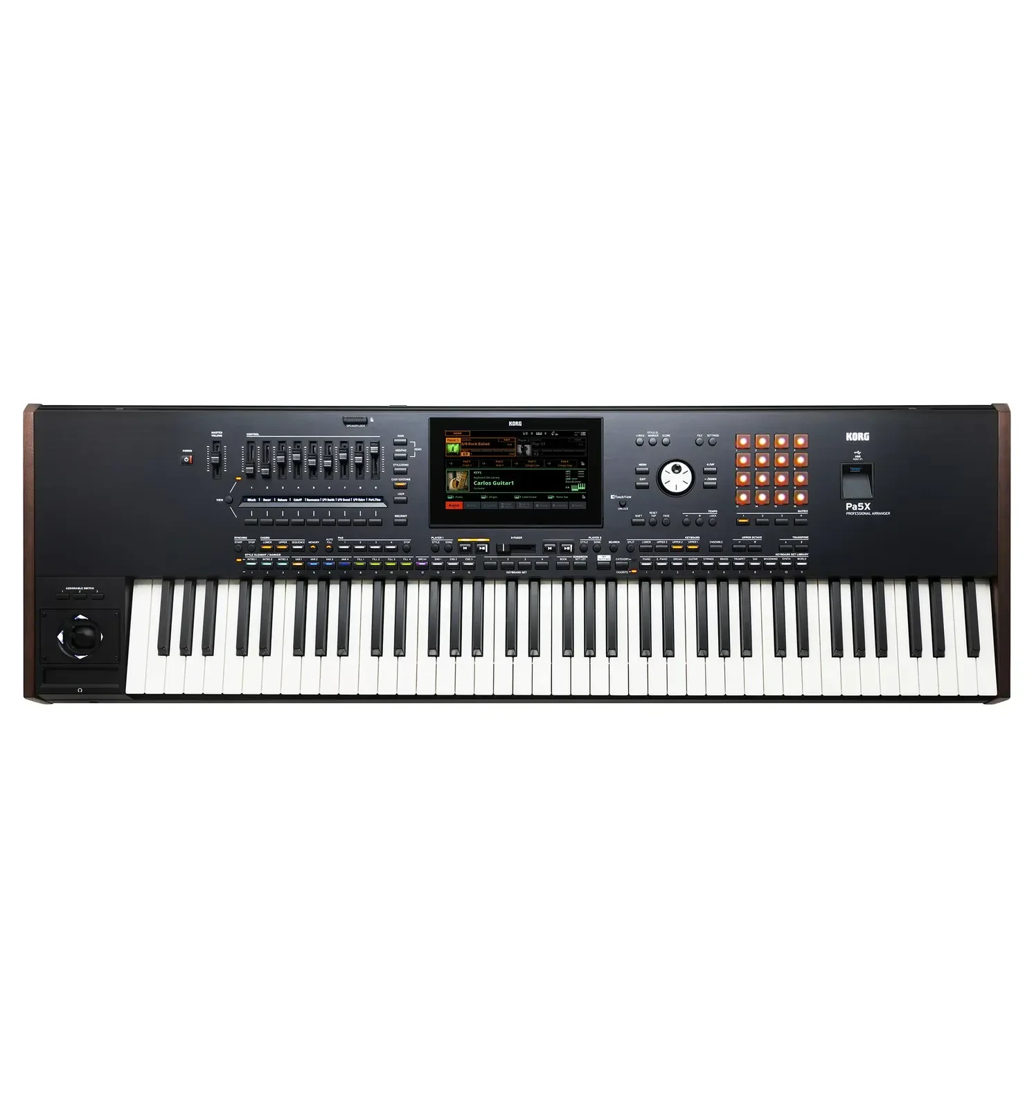 Korg 76 Key Pa5X Professional Arranger with Color Touch Screen