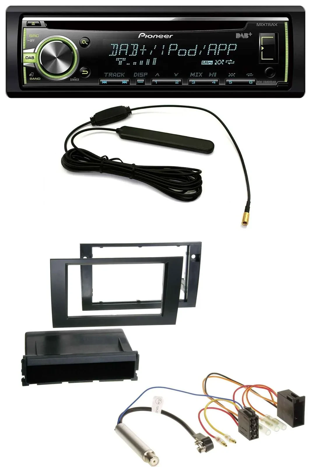 Pioneer MP3 USB CD DAB AUX Autoradio für Audi A4 B6 B7 2001-2008 Symphony ISO