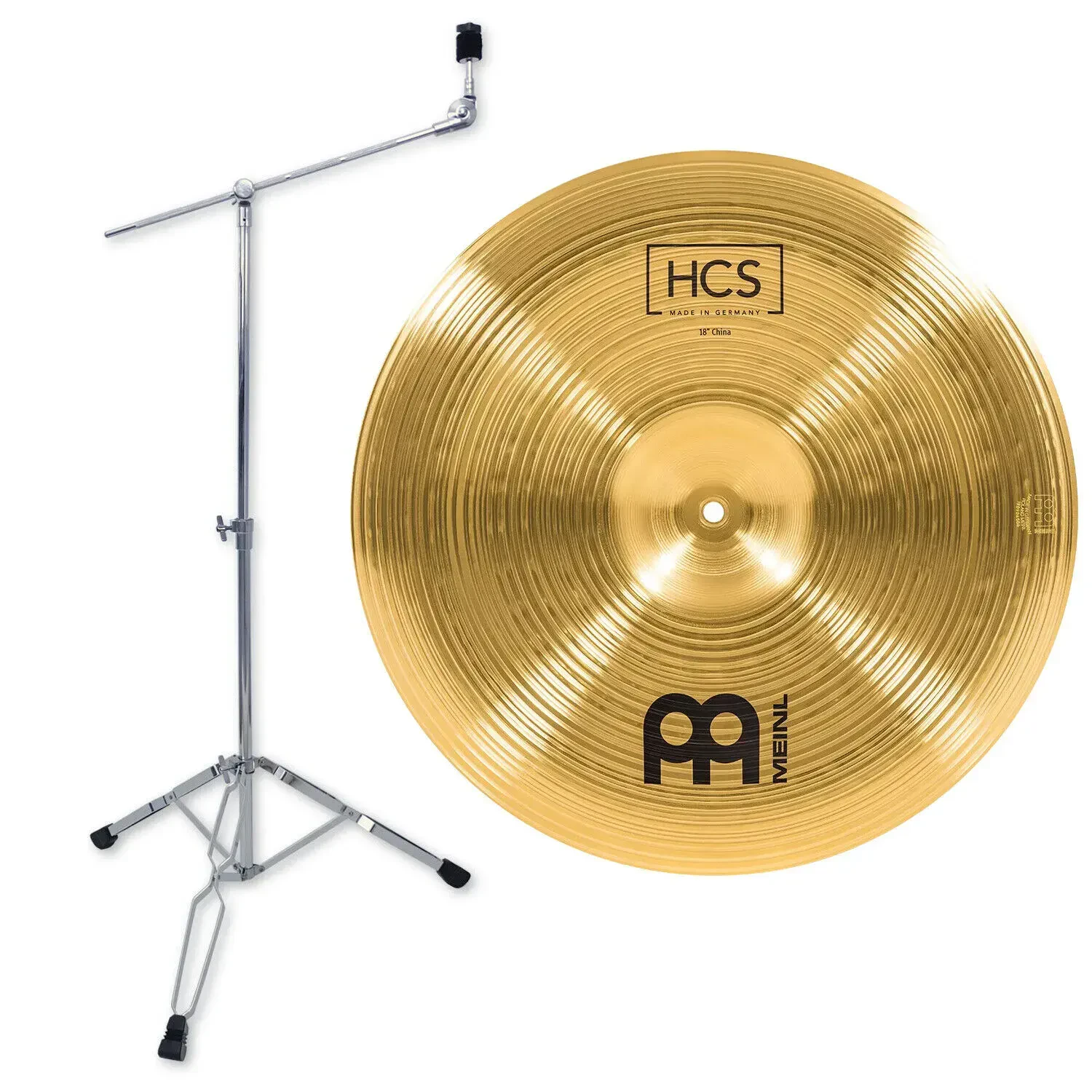 Тарелка барабанная MEINL 18" HCS China со стойкой