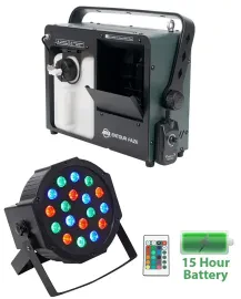 American DJ Entour Faze Water Based Haze Machine Hazer+Rechargeable Wash Light