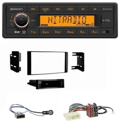 Автомагнитола для Nissan Micra (2013–2017) Continental 1-DIN, DAB, MP3, AUX, USB, черная