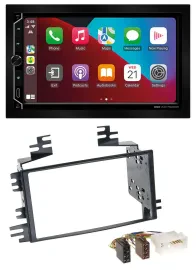 ESX 2DIN DAB USB MP3 Bluetooth Autoradio für Kia Rio Rio5 Sportage Hyundai Accen