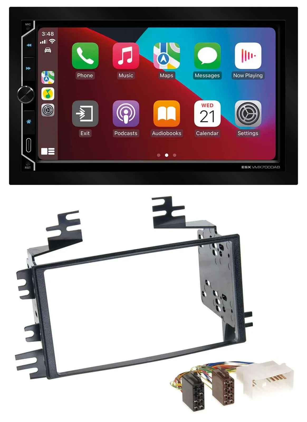 ESX 2DIN DAB USB MP3 Bluetooth Autoradio für Kia Rio Rio5 Sportage Hyundai Accen