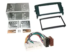 Einbauset Doppel DIN Autoradio für Toyota Auris 07-12 schwarz