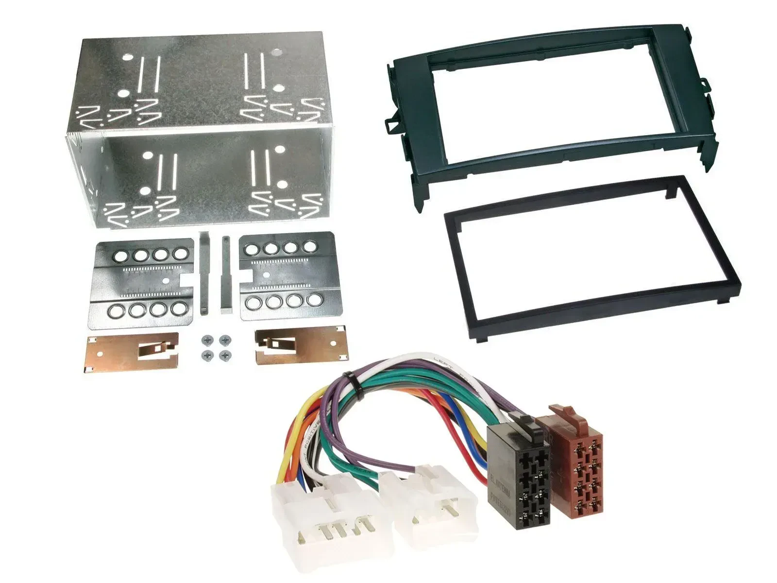 Einbauset Doppel DIN Autoradio für Toyota Auris 07-12 schwarz