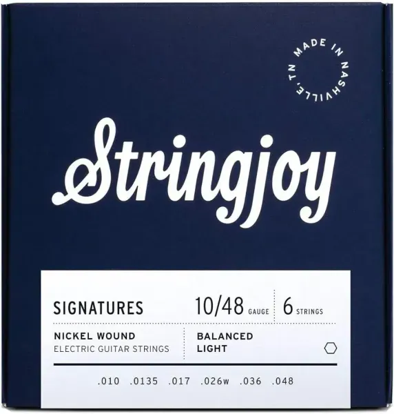 Струны для электрогитары Stringjoy Signatures Balanced Light Nickel Wound 10-48