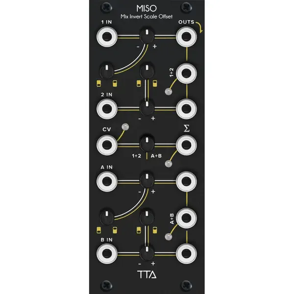 Модульный студийный синтезатор Tiptop MISO Mix Invert Scale Offset Eurorack Synth Module, Black