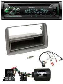Автомагнитола для Fiat Panda (2004–2010, 169) Pioneer USB MP3 DAB CD, поддержка управления на руле, серый