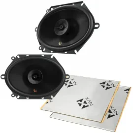 Infinity PR683F 100W 6x8" Coaxial Speakers w/ Sound Damping