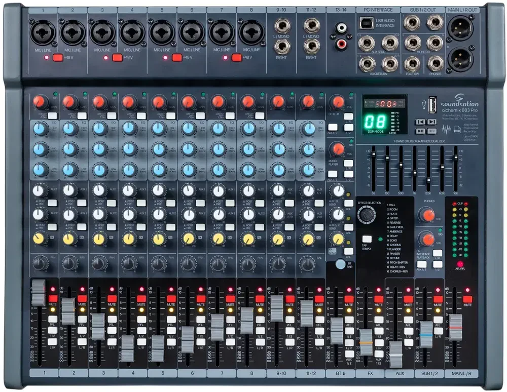 Аналоговый микшер Soundsation Alchemix 803 Pro