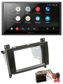 Pioneer USB 2DIN DAB MP3 Bluetooth Autoradio für Mercedes B- A-Klasse 04-12 schw