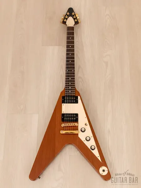 Электрогитара Gibson Flying V 1958 Vintage Reissue HH Natural w/case USA 2004