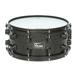 FSB-65-B Hammered Black Brass Snare Drum 14"x6.5" 10 Stimmschrauben Remo Felle