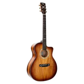 Акустическая гитара Saga K1GCN Burst с чехлом