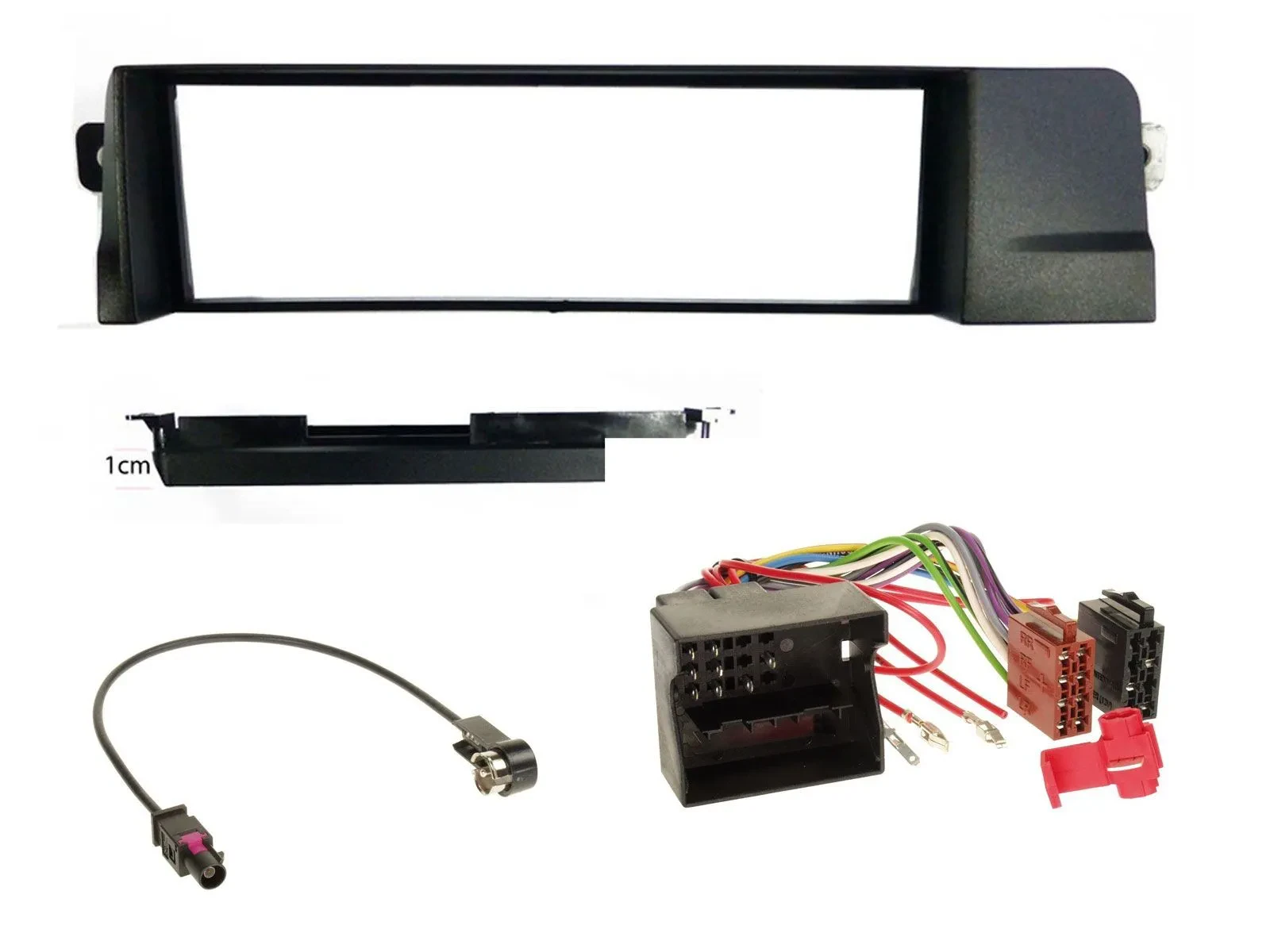 Einbauset DIN Autoradio für BMW 3er E46 Profiversion Quadlock