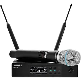 Микрофонная радиосистема Shure QLXD24/B87A Digital Wireless Handheld Mic System w/QLXD4 Receiver Bnd J50A
